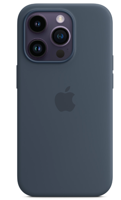 iPhone 14 Pro Silicone Case with MagSafe - Storm Blue