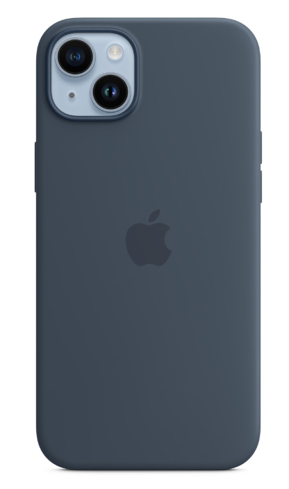 iPhone 14 Plus Silicone Case with MagSafe - Storm Blue